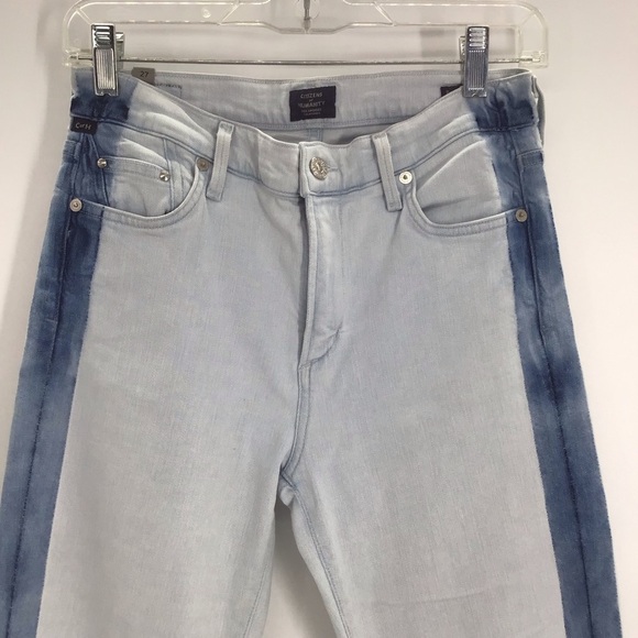 Citizens Of Humanity Blue Rocket Crop High-Rise Skinny Jeans Casual Size 27 - Picture 7 of 9